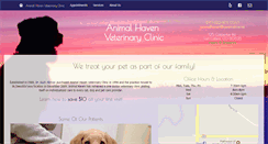 Desktop Screenshot of animalhavenvetclinic.com